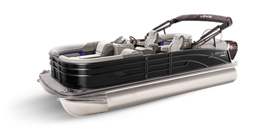 2025 Lowe Boats SS 230 WT Black Metallic Exterior - Gray Upholstery with Blue Accents