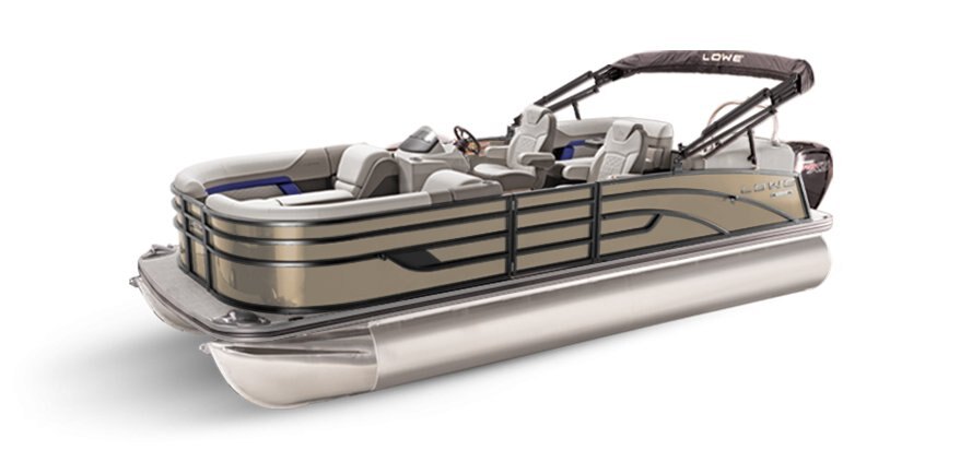 2025 Lowe Boats SS 230 WT Caribou Metallic Exterior - Gray Upholstery with Blue Accents