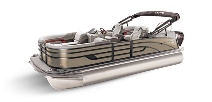 2025 Lowe Boats SS 230 WT Caribou Metallic Exterior - Gray Upholstery with Red Accents