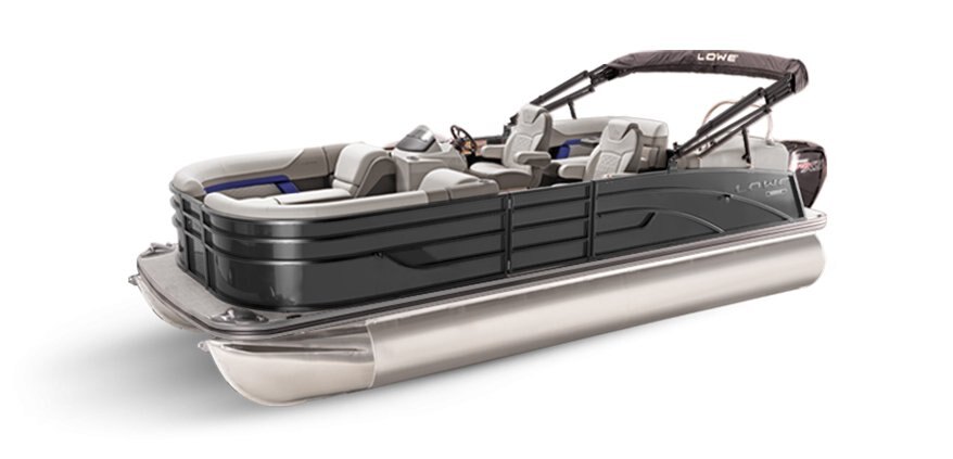 2025 Lowe Boats SS 230 WT Charcoal Metallic Exterior - Gray Upholstery with Blue Accents