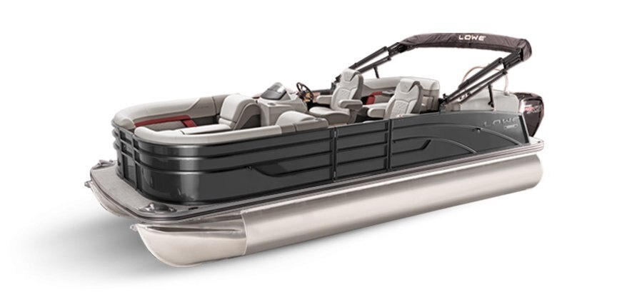 2025 Lowe Boats SS 230 WT Charcoal Metallic Exterior - Gray Upholstery with Red Accents