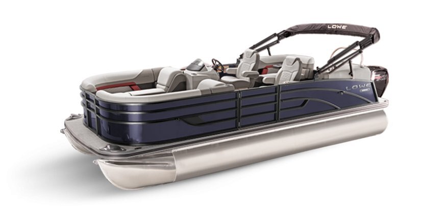 2025 Lowe Boats SS 230 WT Indigo Metallic Exterior - Gray Upholstery with Red Accents