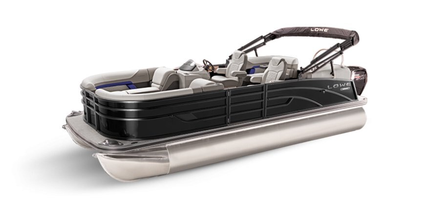 2025 Lowe Boats SS 210 WT Black Metallic Exterior - Gray Upholstery with Blue Accents