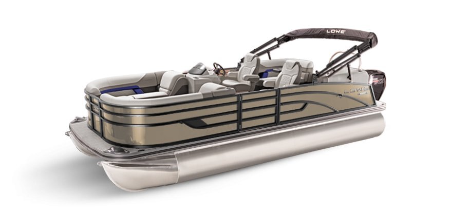 2025 Lowe Boats SS 210 WT Caribou Metallic Exterior - Gray Upholstery with Blue Accents