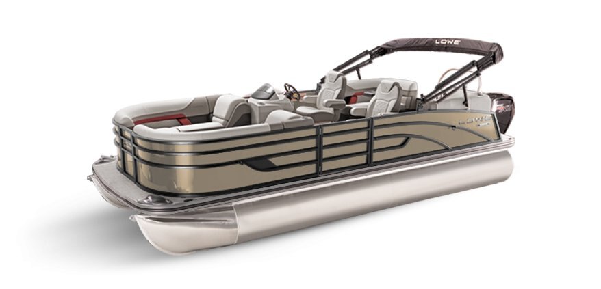 2025 Lowe Boats SS 210 WT Caribou Metallic Exterior - Gray Upholstery with Red Accents