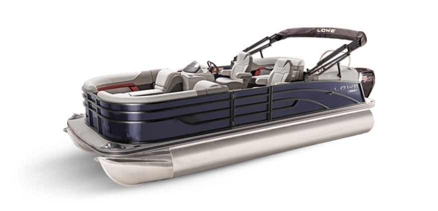 2025 Lowe Boats SS 210 WT Indigo Metallic Exterior - Gray Upholstery with Red Accents