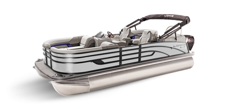 2025 Lowe Boats SS 210 WT White Metallic Exterior - Gray Upholstery with Blue Accents