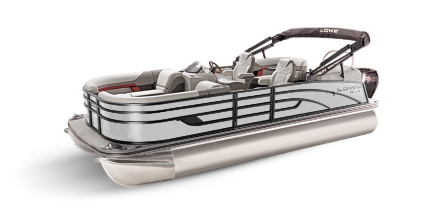 2025 Lowe Boats SS 210 WT White Metallic Exterior - Gray Upholstery with Red Accents