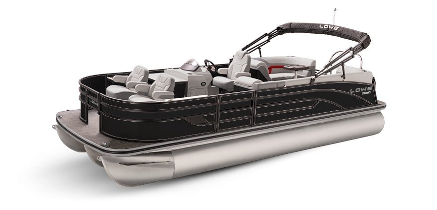 2025 Lowe Boats SF232 WT Black Metallic Exterior - Gray Upholstery with Red Accents