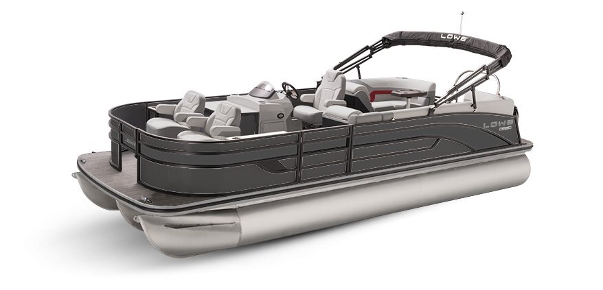 2025 Lowe Boats SF232 WT Charcoal Metallic Exterior - Gray Upholstery with Red Accents