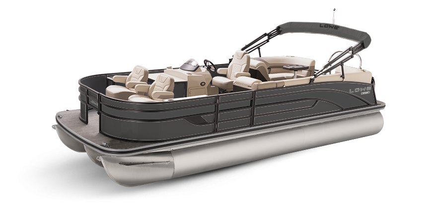 2025 Lowe Boats SF232 WT Charcoal Metallic Exterior - Tan Upholstery with Mono Chrome Accents