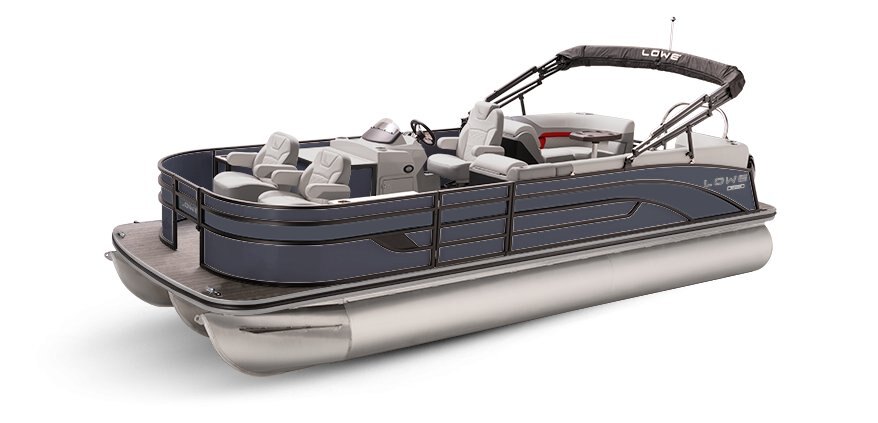 2025 Lowe Boats SF232 WT Indigo Metallic Exterior - Gray Upholstery with Red Accents