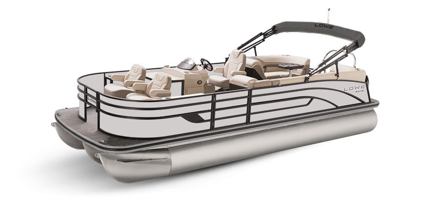 2025 Lowe Boats SF232 WT White Metallic Exterior - Tan Upholstery with Mono Chrome Accents