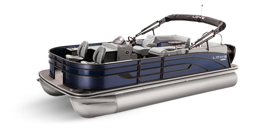 2025 Lowe Boats SF212 WT Indigo Blue Metallic Exterior - Gray Upholstery with Blue Accents