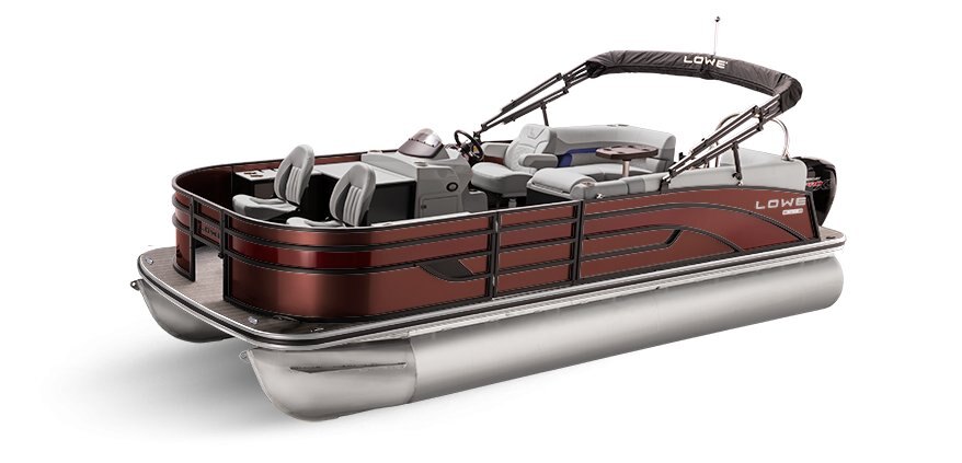 2025 Lowe Boats SF212 WT Wineberry Metallic Exterior - Gray Upholstery with Blue Accents