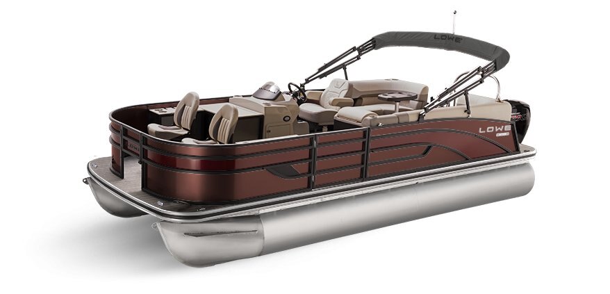 2025 Lowe Boats SF212 WT Wineberry Metallic Exterior - Tan Upholstery with Mono Chrome Accents