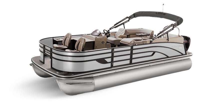 2025 Lowe Boats SF212 WT White Metallic Exterior - Tan Upholstery with Mono Chrome Accents