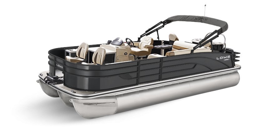 2025 Lowe Boats SF234 Charcoal Metallic Exterior - Tan Upholstery with Mono Chrome Accents