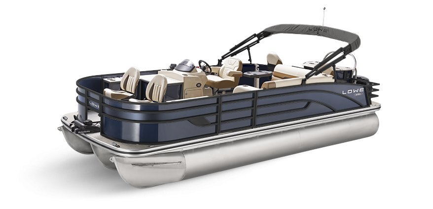 2025 Lowe Boats SF234 Indigo Metallic Exterior - Tan Upholstery with Mono Chrome Accents