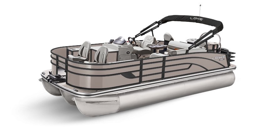 2025 Lowe Boats SF214 Caribou Metallic Exterior - Gray Upholstery with Red Accents