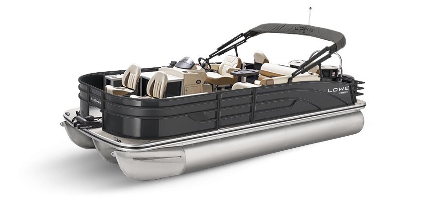 2025 Lowe Boats SF214 Charcoal Metallic Exterior - Tan Upholstery with Mono Chrome Accents