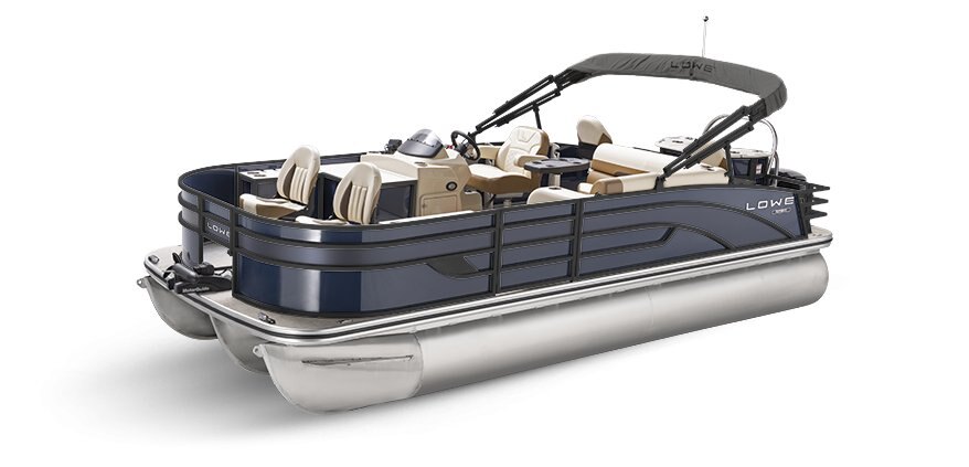 2025 Lowe Boats SF214 Indigo Metallic Exterior - Tan Upholstery with Mono Chrome Accents