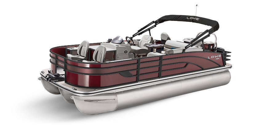 2025 Lowe Boats SF214 Wineberry Metallic Exterior - Gray Upholstery with Blue Accents