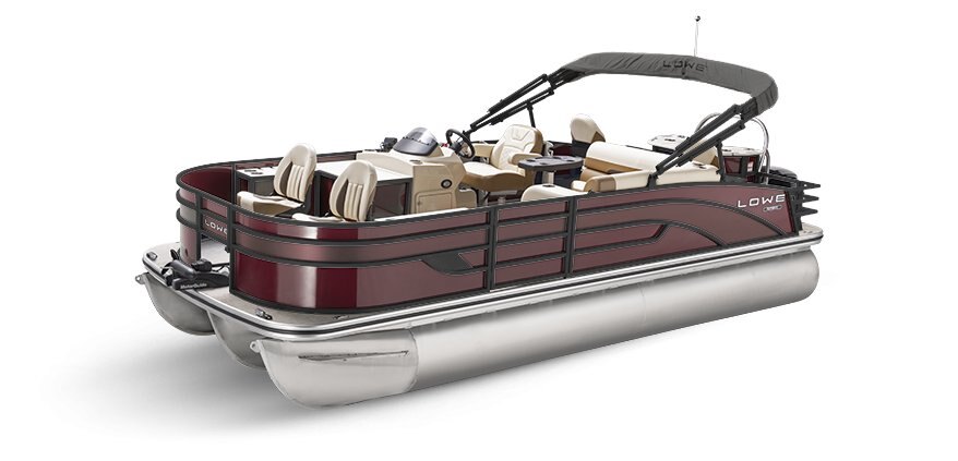 2025 Lowe Boats SF214 Wineberry Metallic Exterior - Tan Upholstery with Mono Chrome Accents