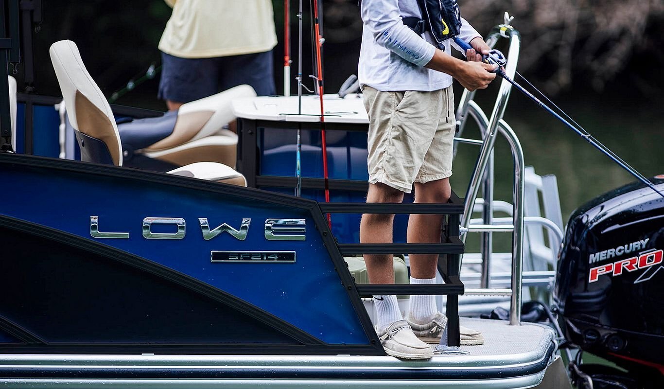 2025 Lowe Boats SF214 Custom Graphic Deep Sea Blue