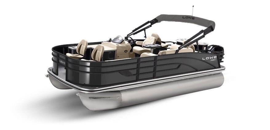 2025 Lowe Boats SF194 Charcoal Metallic Exterior - Tan Upholstery with Mono Chrome Accents