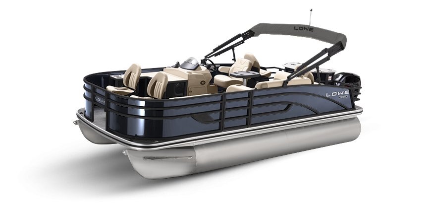 2025 Lowe Boats SF194 Indigo Metallic Exterior - Tan Upholstery with Mono Chrome Accents