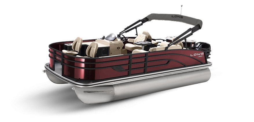 2025 Lowe Boats SF194 Wineberry Metallic Exterior - Tan Upholstery with Mono Chrome Accents