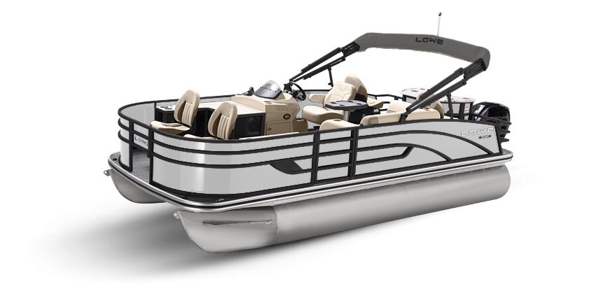 2025 Lowe Boats SF194 White Metallic Exterior - Tan Upholstery with Mono Chrome Accents