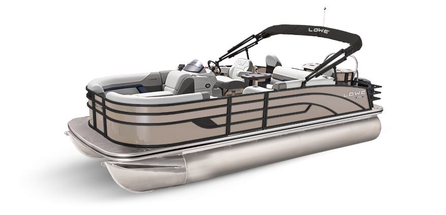 2025 Lowe Boats SF232 Caribou Metallic Exterior - Gray Upholstery with Blue Accents