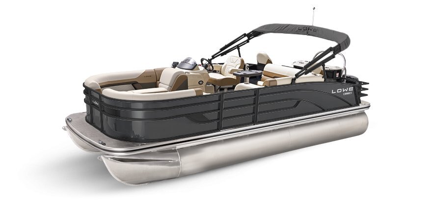 2025 Lowe Boats SF232 Charcoal Metallic Exterior - Tan Upholstery with Mono Chrome Accents