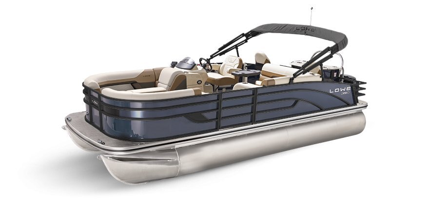 2025 Lowe Boats SF232 Indigo Metallic Exterior - Tan Upholstery with Mono Chrome Accents