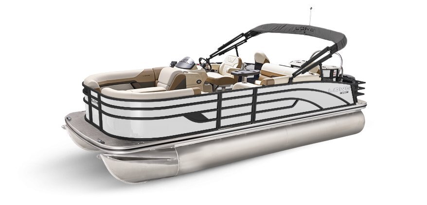 2025 Lowe Boats SF232 White Metallic Exterior - Tan Upholstery with Mono Chrome Accents