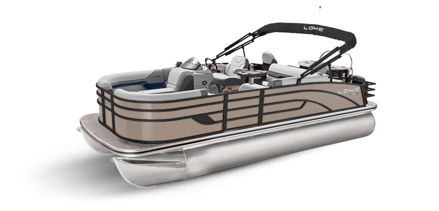 2025 Lowe Boats SF212 Caribou Metallic Exterior - Gray Upholstery with Blue Accents