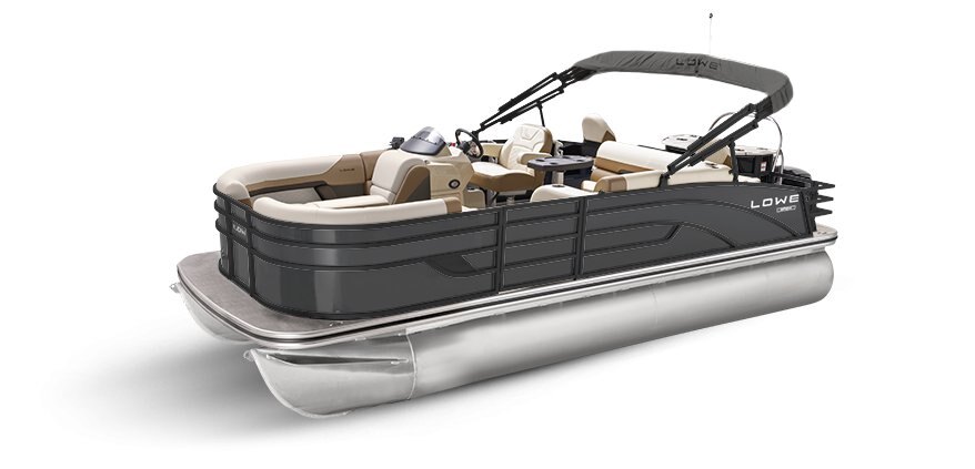 2025 Lowe Boats SF212 Charcoal Metallic Exterior - Tan Upholstery with Mono Chrome Accents