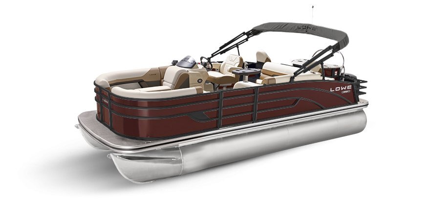 2025 Lowe Boats SF212 Wineberry Metallic Exterior - Tan Upholstery with Mono Chrome Accents