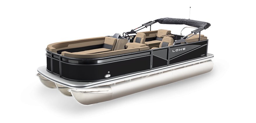 2025 Lowe Boats LS 230 WT Black Metallic Exterior - Tan Upholstery with Mono Chrome Accents