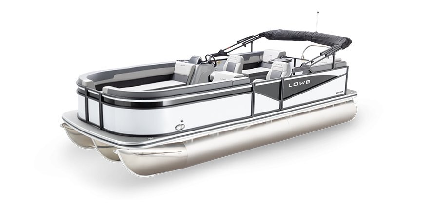 2025 Lowe Boats LS 230 WT White Metallic Exterior - Gray Upholstery with Mono Chrome Accents