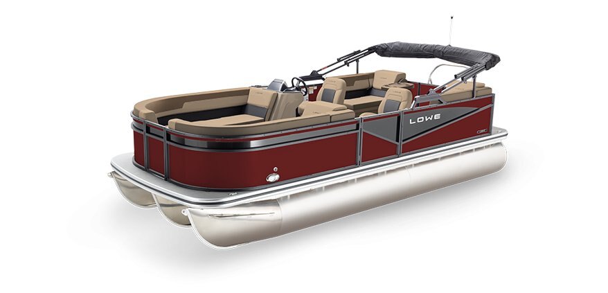 2025 Lowe Boats LS 210 WT Wineberry Metallic Exterior - Tan Upholstery with Mono Chrome Accents