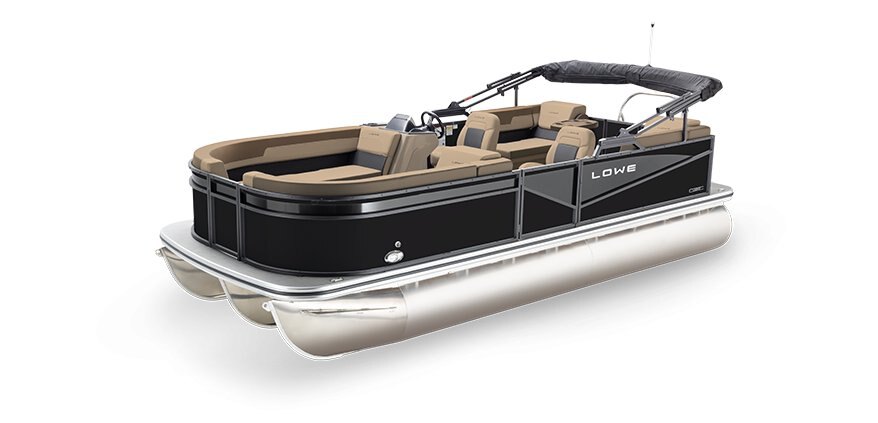 2025 Lowe Boats LS 210 WT Black Metallic Exterior - Tan Upholstery with Mono Chrome Accents