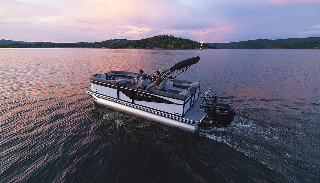 2025 Lowe Boats LS 210 WT White Metallic Exterior Gray Upholstery with Mono Chrome Accents