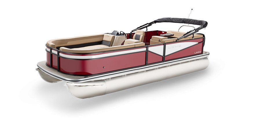 2025 Lowe Boats LS 230 Wineberry Metallic Exterior - Tan Upholstery with Mono Chrome Accents