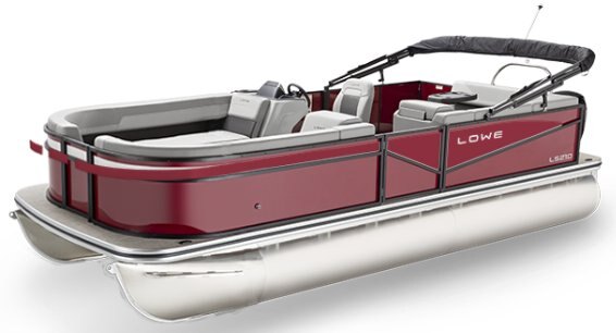 2025 Lowe Boats LS 230 Custom Graphic - Infused Red Metallic