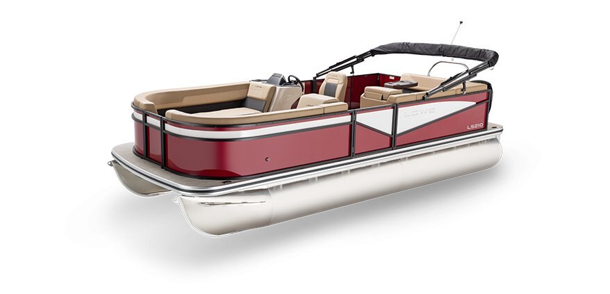 2025 Lowe Boats LS 210 Wineberry Metallic Exterior - Tan Upholstery with Mono Chrome Accents