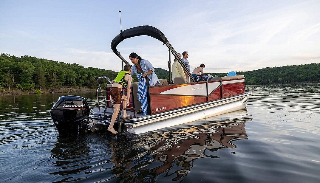 2025 Lowe Boats LS 210 Indigo Blue Metallic Exterior Tan Upholstery with Mono Chrome Accents