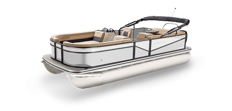 2025 Lowe Boats LS 210 White Metallic Exterior - Tan Upholstery with Mono Chrome Accents